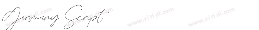 Germany Script字体转换
